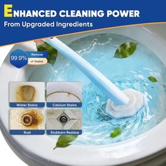 HHXI 60Ct Disposable Toilet Brush Refills, Toilet Bowl Cleaner Refills, Bathr…