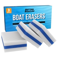 Boat Erasers 3-Pack by – Cleaning Sponge for Scuff Marks & Grime, Marine Acce…