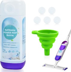 PowerMop Refillable Bottle for Swiffer PowerMop Mop,26 FL.OZ Leak-Proof Reusable