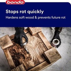 8 oz Bondo Rotted Wood Restorer – Quick Drying, Stainable & Paintable Formula