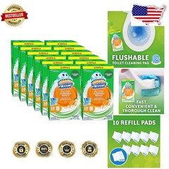 Toilet Bowl Wand Refills – 120 Pack, Scrubbing Bubbles, Flushable, Citrus Scent