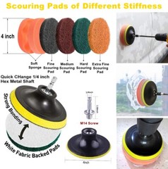 14/22x Drill Brush Attachment Set Multi Purpose Deep Cleaning Kit Power Scrubber