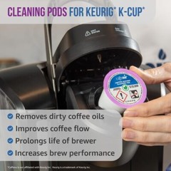 Keurig Cleaning Pods 2.4Oz Non Toxic Cleaner For 1.0 & 2.0 Machines