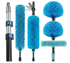 Hicavar 20FT High Ceiling Fan Duster w/ Extendable Pole Cleaning Kit