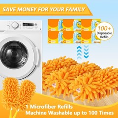 Reusable Duster Refill with Swiffer Duster Kit – Pet Heavy Duty Duster Refill…