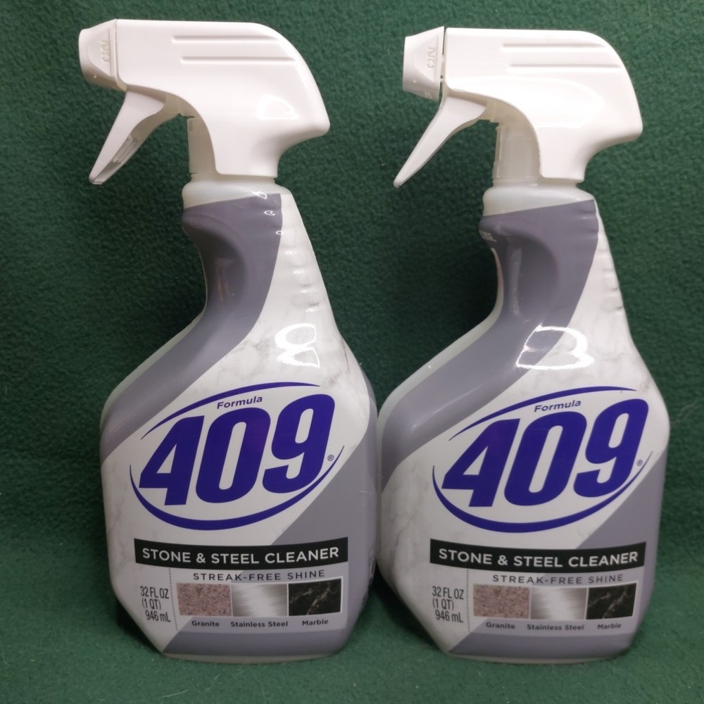 Formula 409 Stone & Steel Spray Cleaner 32 oz Granite Steel and Marble 2 PK