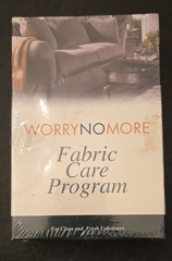 Worry No More Fabric Care Program Clean Fresh Uphostery Cloth New Sealed