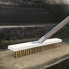 Stainless steel floor brushing, courtyard pool cleaning, moss removal