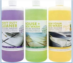 Sun Joe 3 Pack Pressure Washer Concentrate Formula, Biodegradable Detergent Trio