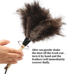 Ostrich Feather Duster 14 inch Feather Duster Fluffy Natural Genuine Ostrich …