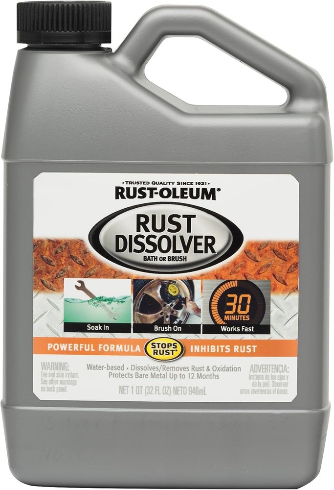 Rust Dissolver Soak & Bath | Heavy-Duty Corrosion Remover for Metal Tools, Cars,
