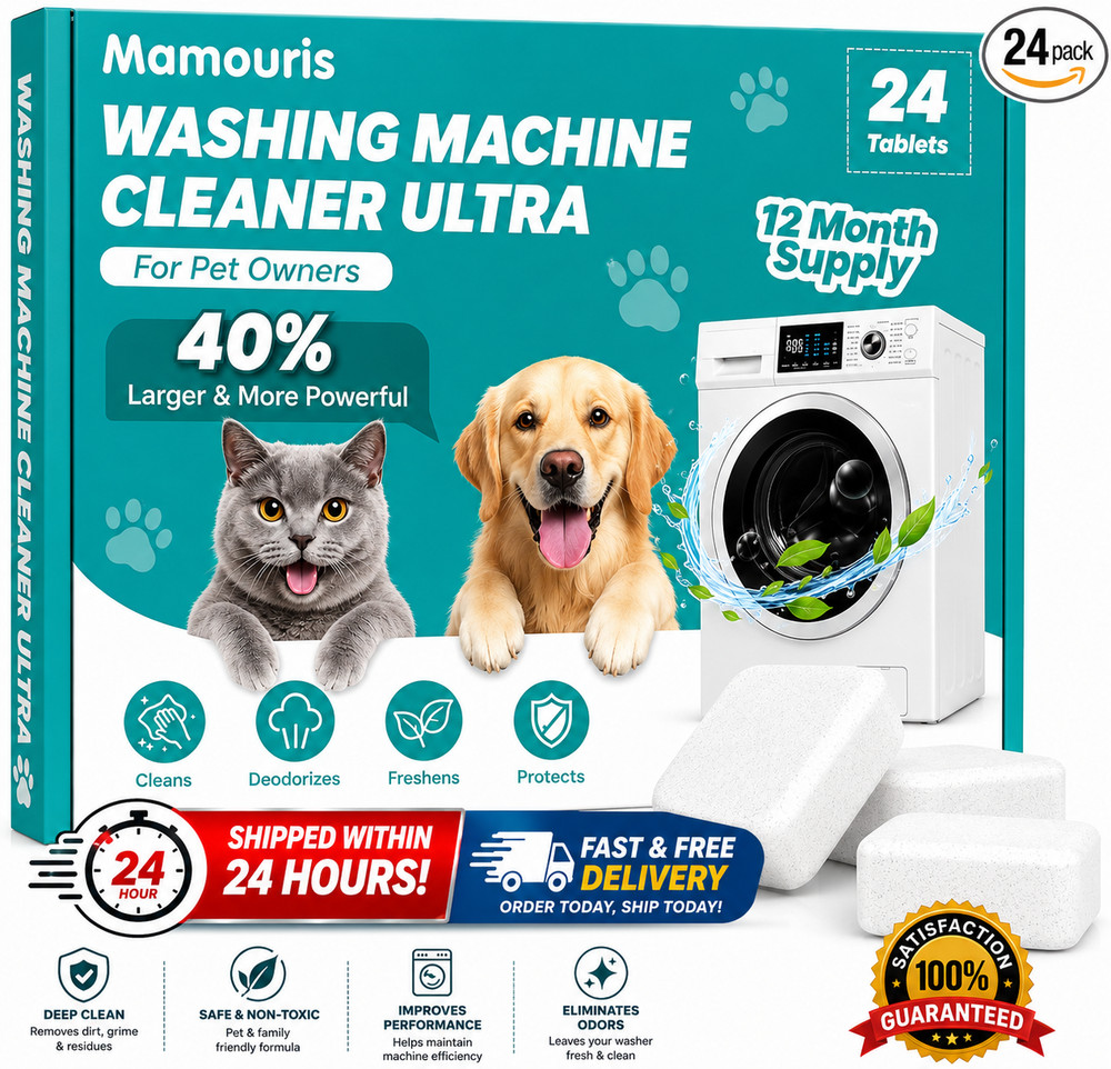 Uproot Clean Washing Machine Cleaner Tablets – 24 Pack for a 12 Month Supply. Fo