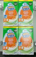 40-Pk~ Scrubbing Bubbles FRESH BRUSH Flushable Pads Toilet Cleaning Refill Heads