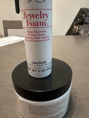 W. J. Hagerty Jewelry Foam 3 Oz Brush Aerosol Diamonds Gold Platinum Cleaner