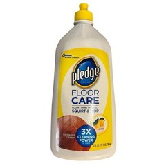 Pledge Floor Care Hardwood Cleaner Squirt & Mop Lemon 27 fl oz
