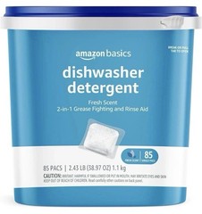 Lot 6 New Dishwasher Detergent PODS Pacs FRESH SCENT (510 TOTAL) Amazon Basics