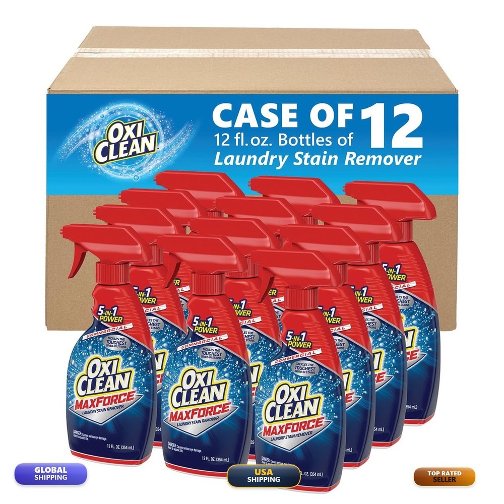 Oxiclean Max Force Stain Remover Professional 12 Fl Oz Pack Of 12 5703700070Ct