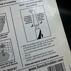 NEW SONIC SCRUBBER BATHROOM POWER CLEANER INTERCHANGEABLE BRUSHES 2 sets
