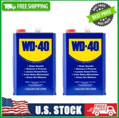 2 PACK WD-40 Multi-Use Product Multi-Use Product Displaces Moisture, 1 Gallon