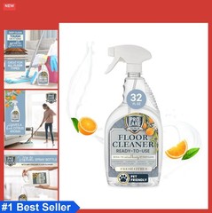 Citrus Floor Cleaner 32oz Liquid for Hardwood Tile Laminate Streak-Free No Rinse