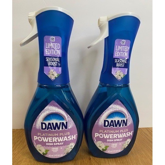 Dawn Powerwash Dish Spray Unisex 16oz Blue New Limited Edition Crisp Lilac 2pk