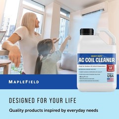 Heavy-Duty No-Rinse AC Coil Cleaner – Citrus, 128 Oz for Efficient Maintenance