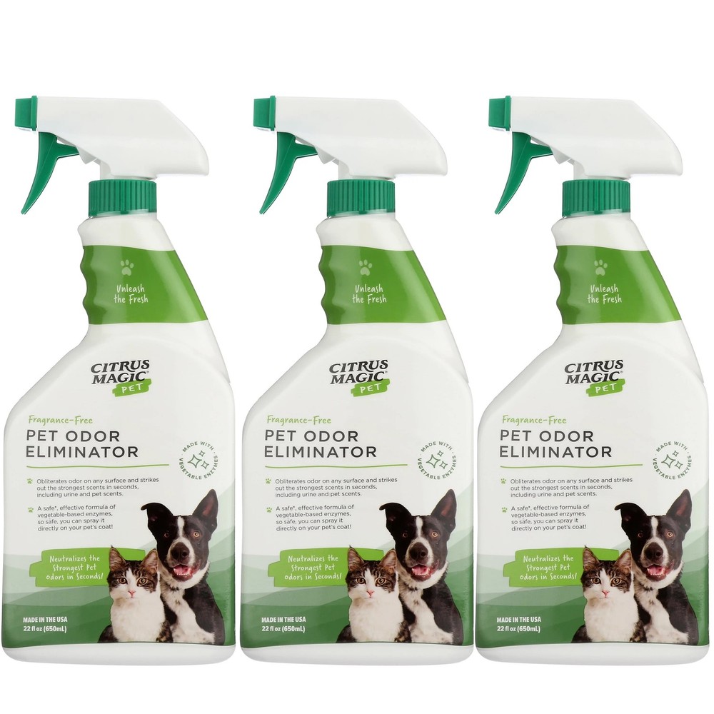 Pet Odor Eliminator, 22 Fluid Ounces, Pack of 3