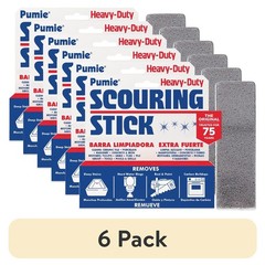 (6 pack) Pumie Scouring Stick Indoor and Outdoor Cleaner, 1 Count