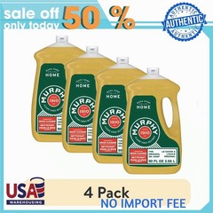 (4 pack) Murphy Oil Soap Concentrated Formula, Wood Cleaner, Citronella90 fl oz