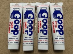 4 PACK GOOP Multi Purpose Hand Cleaner – Waterless 10.5 oz Tube Lot