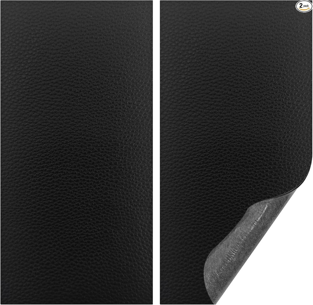 2PCS Repair Patch Tape, Vinyl Patch, 4 x 8 Inches Repair Patches Color: Black