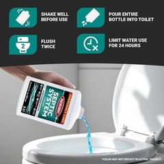 Unscented 32 Oz Septic Cleaner – Safe for Pipes & Environment, Prevents Clogs