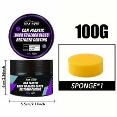 Car Plastic Restorer Back To Black Gloss Auto Interior Leather Panel Renewal