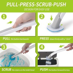 Toilet Bowl Cleaner Wand Refills Compatible with CLOROX, 21 Count Disposable …