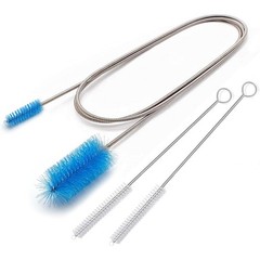 67″ Flexible Drain Brush Set, Double Ended Long Hose Pipe Cleaner with 2 Pcs …