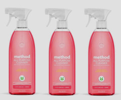 3 ~ Method All-Purpose Cleaner Pink Grapefruit Scent Cuts Grease & Grime 28 oz