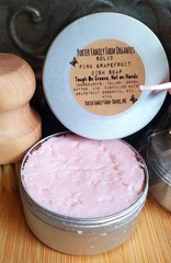 Solid Dish Soap & Scrub Brush*Pink Grapefruit* Porter Family Farm Organics 4oz