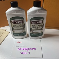 Lot of TWO Weiman Tub, Tile & Fiberglass Cleaner 16 oz NEW SEALED