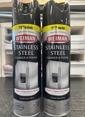 WEIMAN Stainless Steel Appliances Stoves Ranges CLEANER & POLISH 17oz (2-Pack)