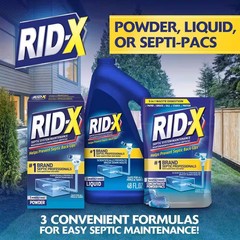 RID-X Septic Treatment, Septic Tank Treatment, 1 Month Supply Of Powder, 9.8 oz