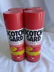 Scotch-Gard Fabric Protector 10oz Spray Can Vtg USA Made 2001 Formula -Lot Of 4