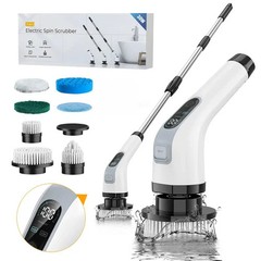 Cordless Electric Cleaning Brush, 7-in-1 Spin Scrubber for Bathroom Kitchen Car