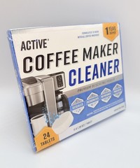 NEW & Sealed Active Coffee Maker Cleaner 24 Tablets 1 Year Supply Pack Descaler