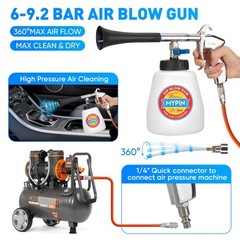 Aluminium Car Cleaning Gun Set with Tapered Nozzle, 6-9.2Bar High Pressure Ai…