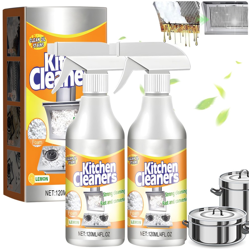Kitchen Foam Cleaner,Stubborn Stains Cleaner,Powerful Clean Kitchen Oil Stain…
