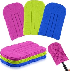 3 Pcs Duster Refill Reusable Fleece Duster Refills Feather Flat Dusters Multi