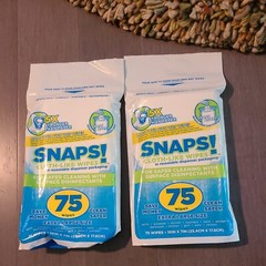 SNAPS! Make Your Own Wet Wipes Cloth-Like Wipes (Two) 75 Wipes XL Size New Packs