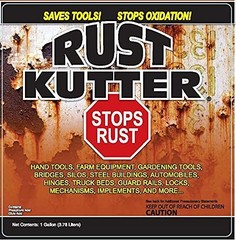 Rust Kutter- Gallon Stops Rust and Converts Rust Spots to Leave a Primed Surface