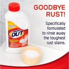 2PK Iron Out 12oz IO30N Rust Stain Remover Powder 1 lb 12 oz Bottle 2 Count