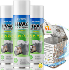 Berlove Foaming AC Coil Cleaner: 57Oz for Evaporators & Condensers | High-Effici